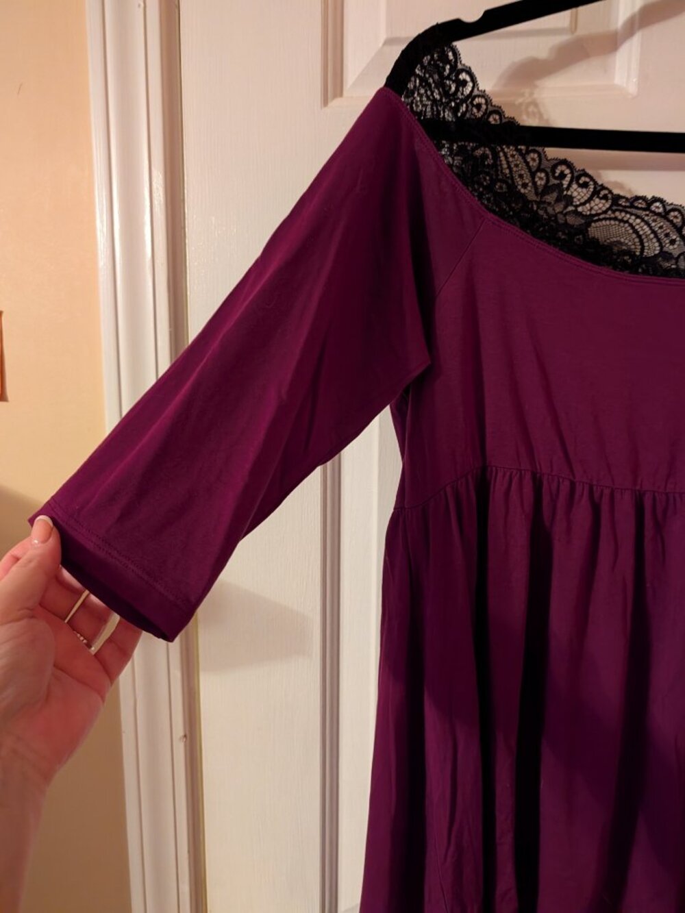 Torrid Off shoulder Baby doll Top ~ 0/L - Picture 2 of 3